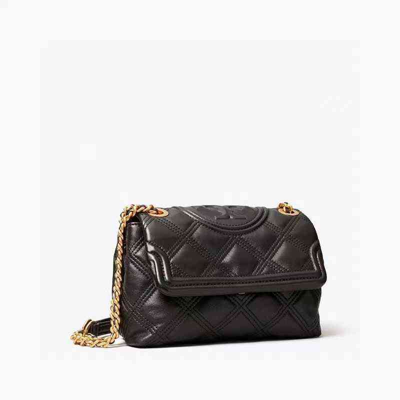 Sacs à main les concepteurs de Torysburchs Sacs 22 Série Fleming Fleming Pop Cap Sheepskin Grain Grain Rhomboïde Chaîne Soft