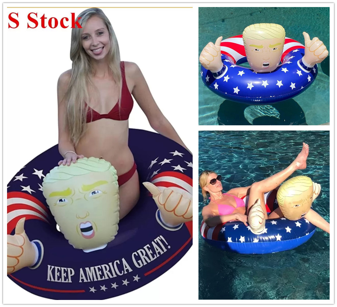 

Trump Swimming Floats Inflatable Pool Raft Float Swim Ring For Adults Kids Fast Delivery