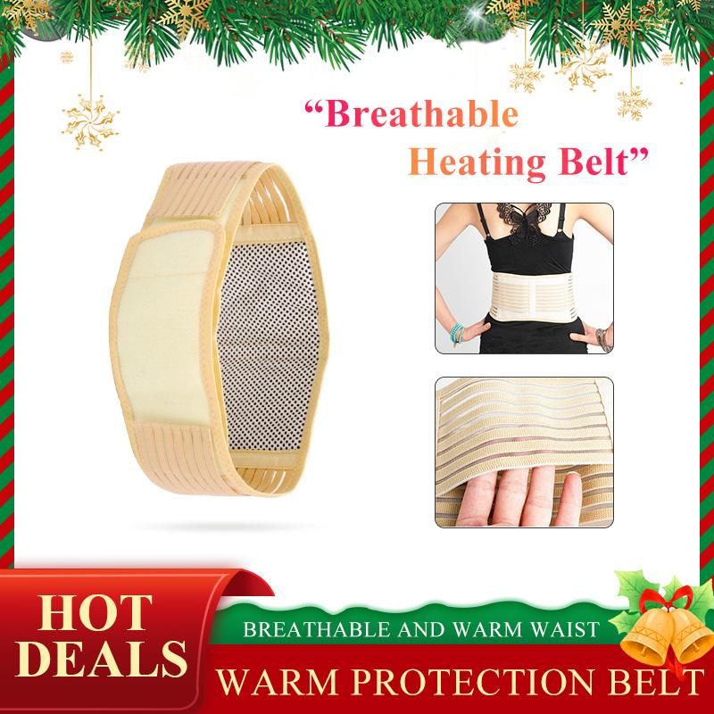 

Belts Magnetic Self-Heating Lower Back Lumbar Waist Pad Belt Support Protector Adjustable Tourmaline BeltBelts, Black