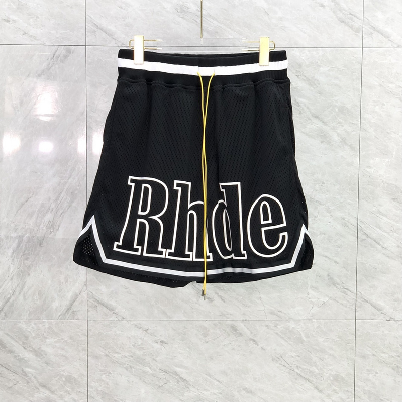 

2022 Fashion Summer USA Embroidery Logo Webbing Mesh Basketball Shorts Women Men Patchwork pocket skateboard High Street Middle Pants Joggers, Red