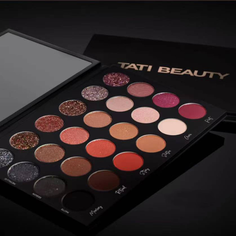 

TATI BEAUTY Eyeshadow powder 24 Color shimmer matte glitter lastingTextured Soft Touch Long Lasting Waterproof Pigmented Brighten Eye shadow Palette