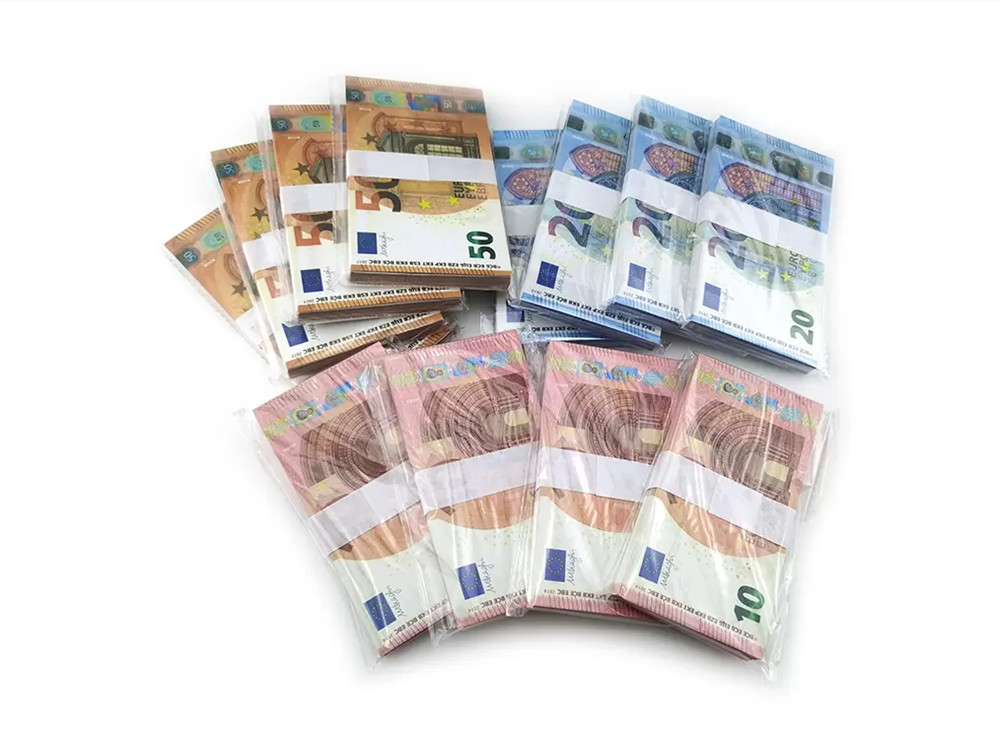

New Fake Money Banknote Party 10 20 50 100 US Dollar Euros Realistic Toy Bar Props Copy Currency Movie Money Faux-billets 100 PCS/Pack