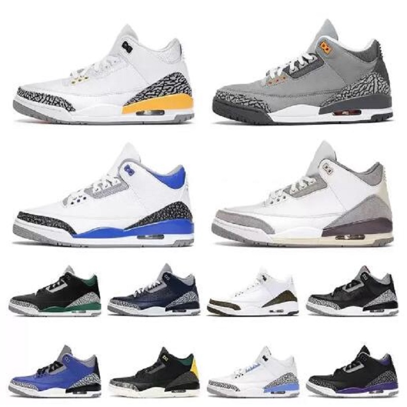 

Mens Top Quality III 3 Men 3S Basketball Shoes Oreo White Cement Black Cat Cardinal Red Man Sport Sneakers Trainers True Blue Varsity Royal, # 7