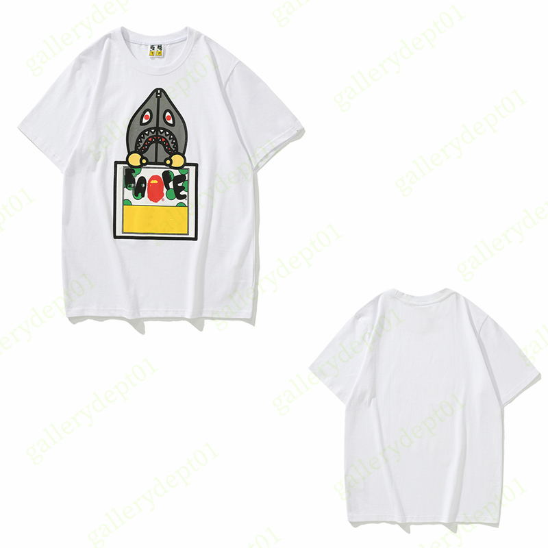 

women t shirt womens designer clothes Puzzle print glow-in-the-dark Reflective color Neon star lightning shark suit t shirts tshirts graphic tee top couple models, No.7