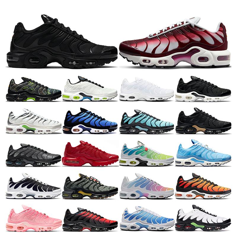 

TN Mens Shoes Top Quality Volt Black Hyper Psychic Blue Oreo Purple Womens Breathable Fashion Outdoor Casual Sports Sneakers Trainers, 25