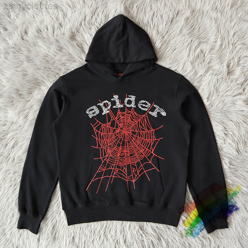 

Puff Print Web Sp5der Pullover Men Women Quality Spider Hoodie Hip-Hop Young Thug 555555 Sweatshirts 0811, 18