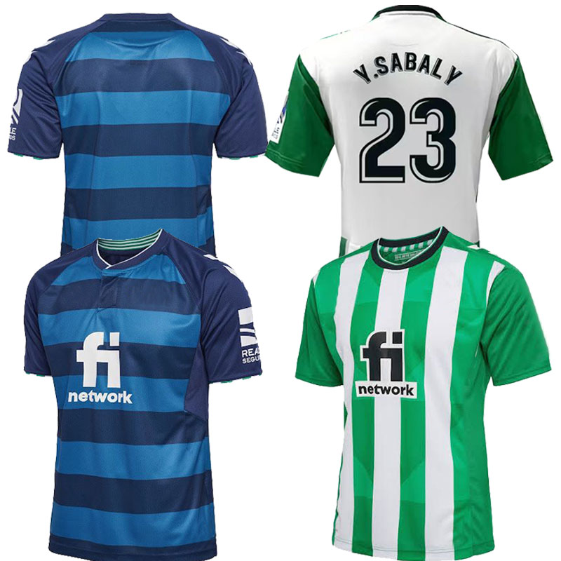 

21/22/23 REAL Betis Home soccer Jerseys 2021 CANALES JOAQUN FEKIR CTELLO JUANMI Maillots Foot Shirt LOREN AGUARDADO BARTRA BIGLESIAS football uniform, Adult shirt