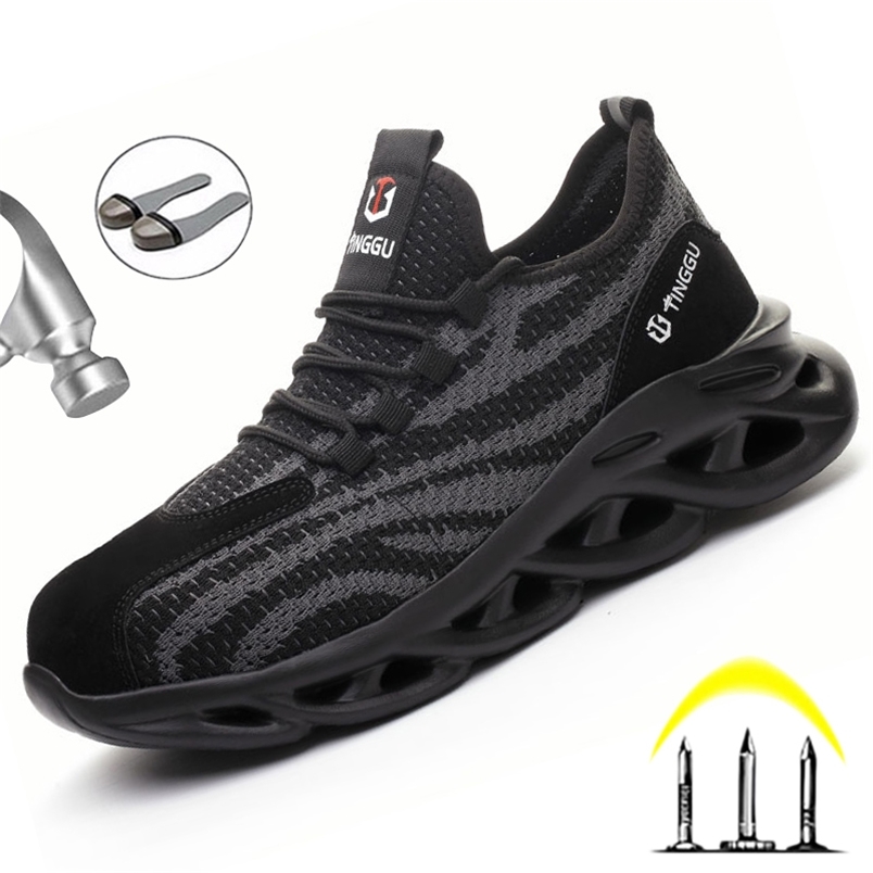 

Brand Safety Shoes Steel Toe Cap Work Shoes Men Boots Lightweight Working Sneakers Men Shoes Indestructible Safety Work Boots 220616, 591-multicolor