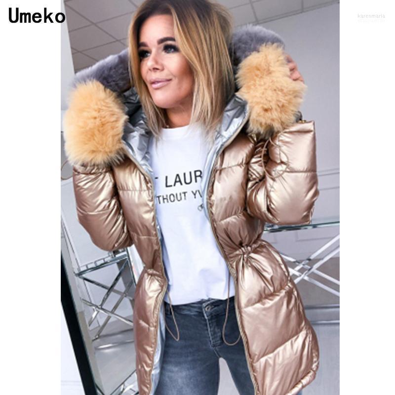 

Women's Down & Parkas 2022 Winter Female Jacket Hooded Coat Women Fashion Jackets Warm Woman Clothing Be Worn On Both Sides Kare22, Black