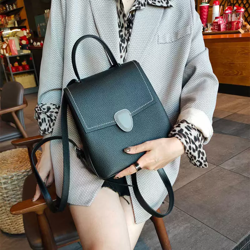 

Duffel Bags 2021 Frh and Sweet College Headdrs Leather Women's Backpack Trendy Bag