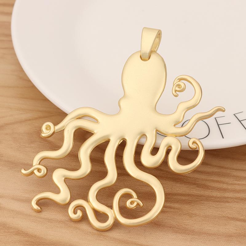 

Pendant Necklaces Piece Matte Gold Large Octopus Squid Charms Pendants Nautical Steampunk For Necklace Jewellery Making Accessories 90x70mmP