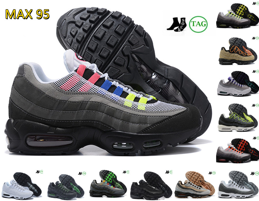 

2022 new Top Quality 95 Running Shoes Men Women Triple Black White Neon Laser Fuchsia Red Orbit Bred 95s Mens Trainers Sports Sneakers eur 40-46, Please contact us