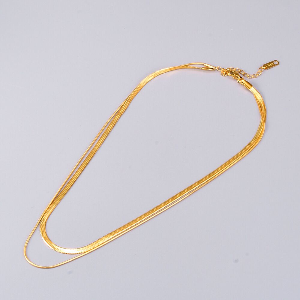 

luxury designer necklace Snake bone neck chain womens high version temperament clavicle chain