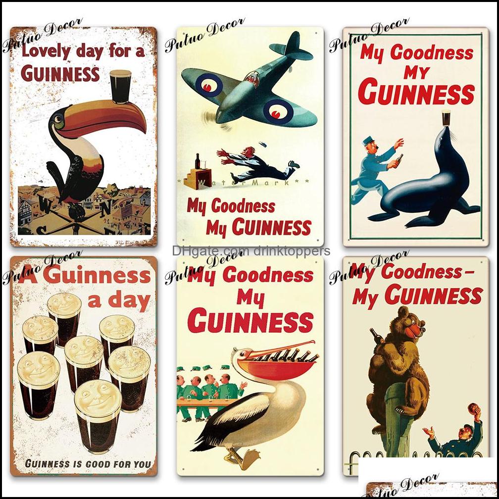 

Metal Painting Arts Crafts Gifts Home Garden 2021 Funny Guinness Vintage Signs Tin Sign Plaque Pub Plat Dhmyf