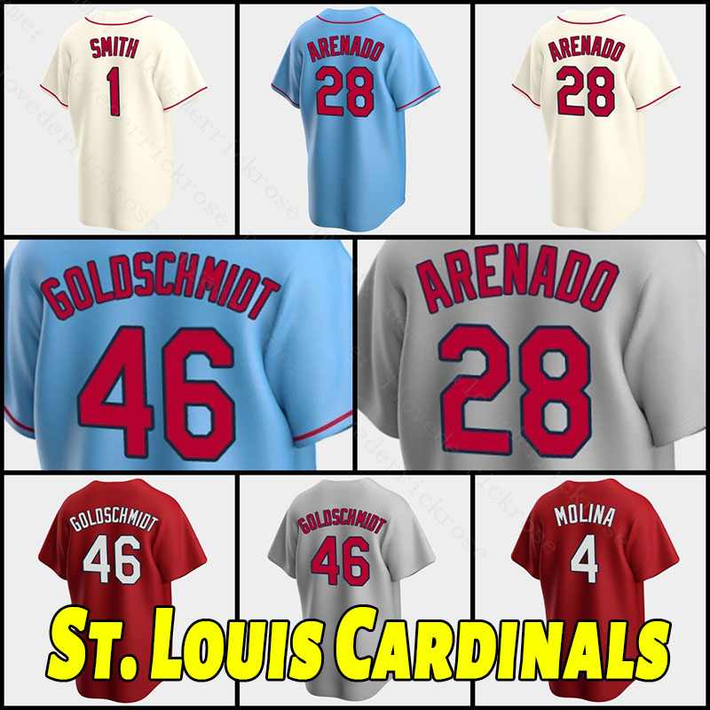 

Free Albert Pujols Jersey Nolan Arenado 4 Yadier Molina Paul Goldschmidt Baseball Jerseys Ozzie Smith Paul DeJong Dexter Fowler Matt Carpenter, As shown