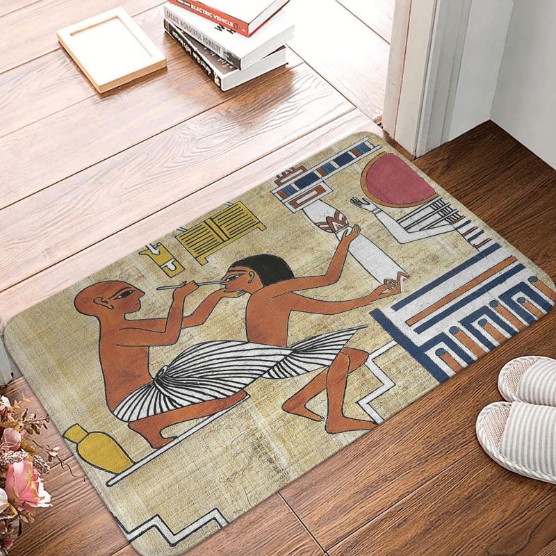 

Carpets Ancient Egyptian Civilization Doormat Bedroom Mat Kitchen Home Hallway The Ancients African Decor Floor Rug Door Bath, Light yellow