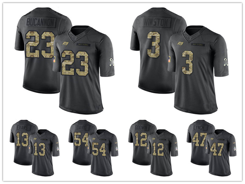 

Jersey Tampa''Bay''Buccaneers''MEN WOMEN YOUTH Julio Jones Mike Evans Tom Brady Limited Football Black 2016 Salute to Service