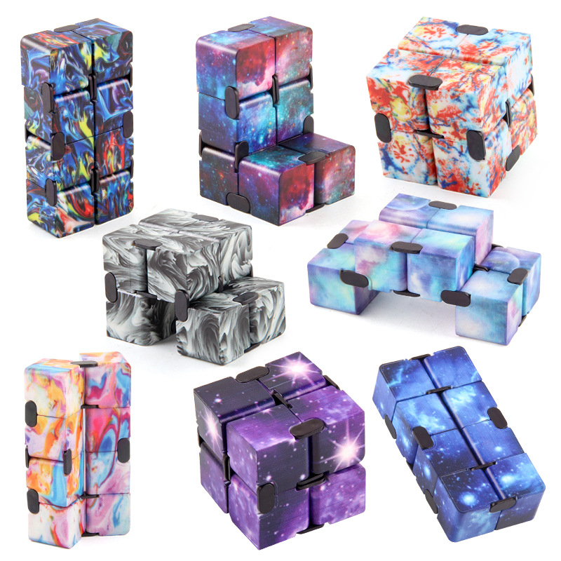 

19 Styles New Magic Cubes Infinity Creative Galaxy Fidget toys Antistress Office Flip Cubic Puzzle Mini Blocks Decompression Toy Kids Intelligence Toys