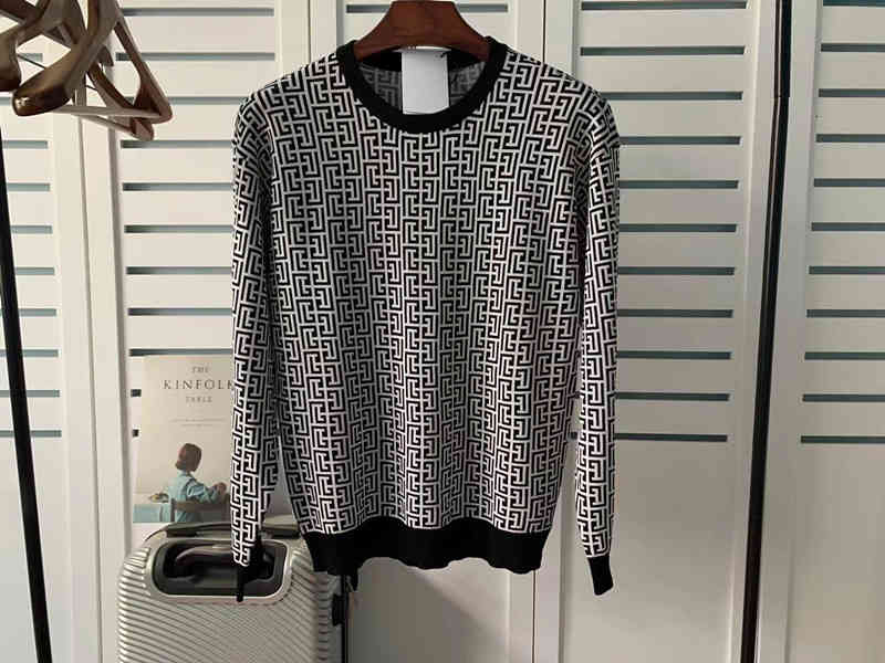 Tricot de tricots pour femmes automne et hiver Balman lâche pull lâche jacquard lin en lin à manches longues net red yj4f
