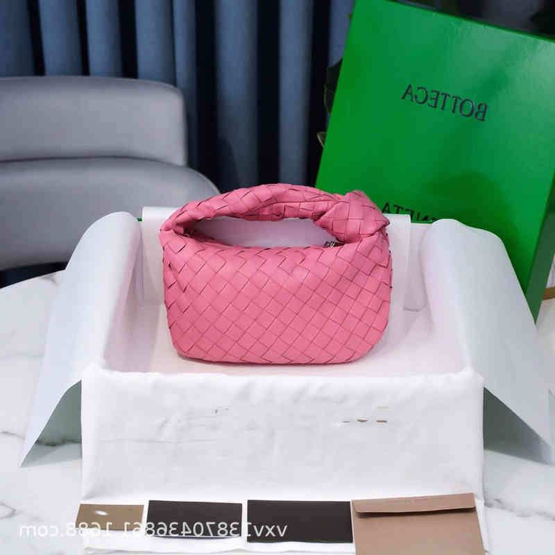 

Designer Handbags Bottegav Venetas Autumn Winter 2022 Mini Jodie Woven Handbag Cloud Sheepskin Knot Round Hobo Underarm Bag