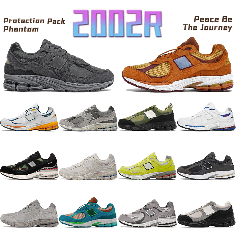

Men Women Running Shoes 2002R Sports Sneakers Basement Olive Black Silver Green Protection Pack Sea Salt Fashion Mens Trainers Chaussures, Shoe box