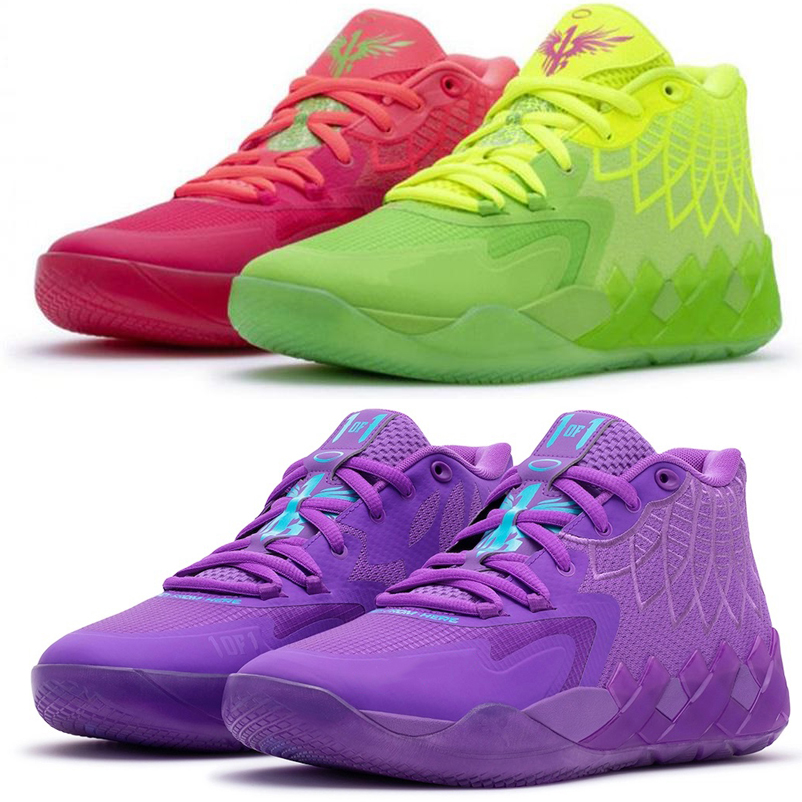 

LaMelo Ball 1 MB.01 Men Basketball Shoes Black Blast Buzz City LO UFO Not From Here Queen City Rick and Morty Rock Ridge Red Mens Trainers Sports Sneakers Size 40-46, Color#1