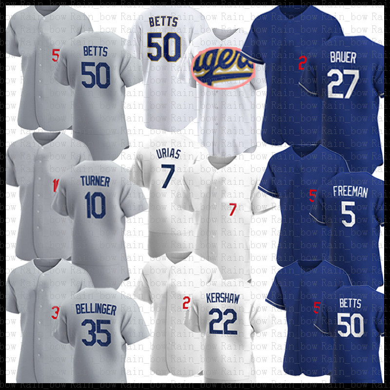 

Custom Baseball Jersey 50 Mookie Betts 35 Cody Bellinger Clayton Kershaw Freddie Freeman Trea Justin Turner Julio Urias Trevor Bauer Matt Beaty Mike Piazza, Mens(daoqi)