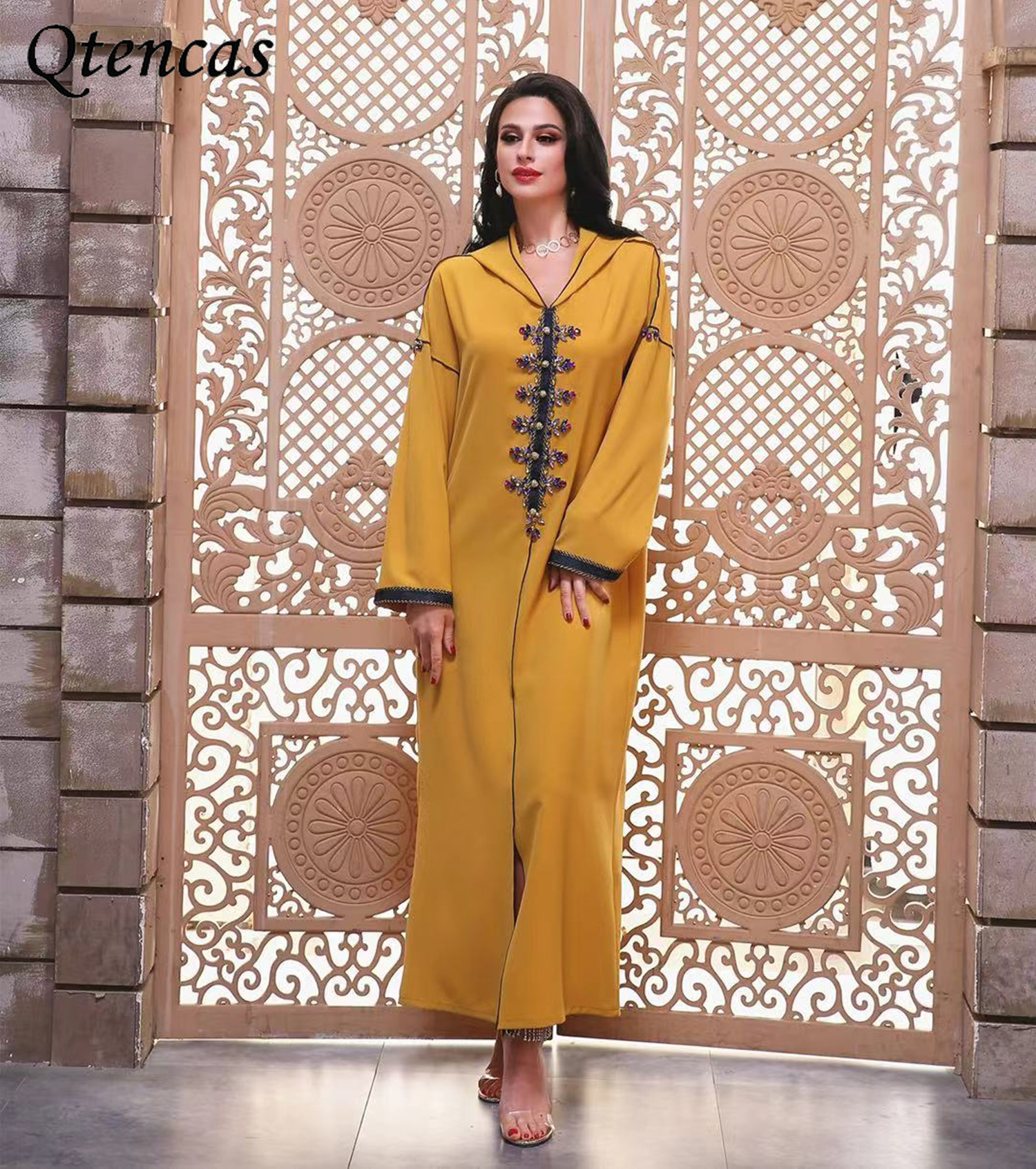 

Ramadan Eid Abaya Turkey Arabic Muslim Hijab Dress Islamic Maxi Dresses Abayas for Women Dubai Caftan Kaftan Robe Djellaba Femme