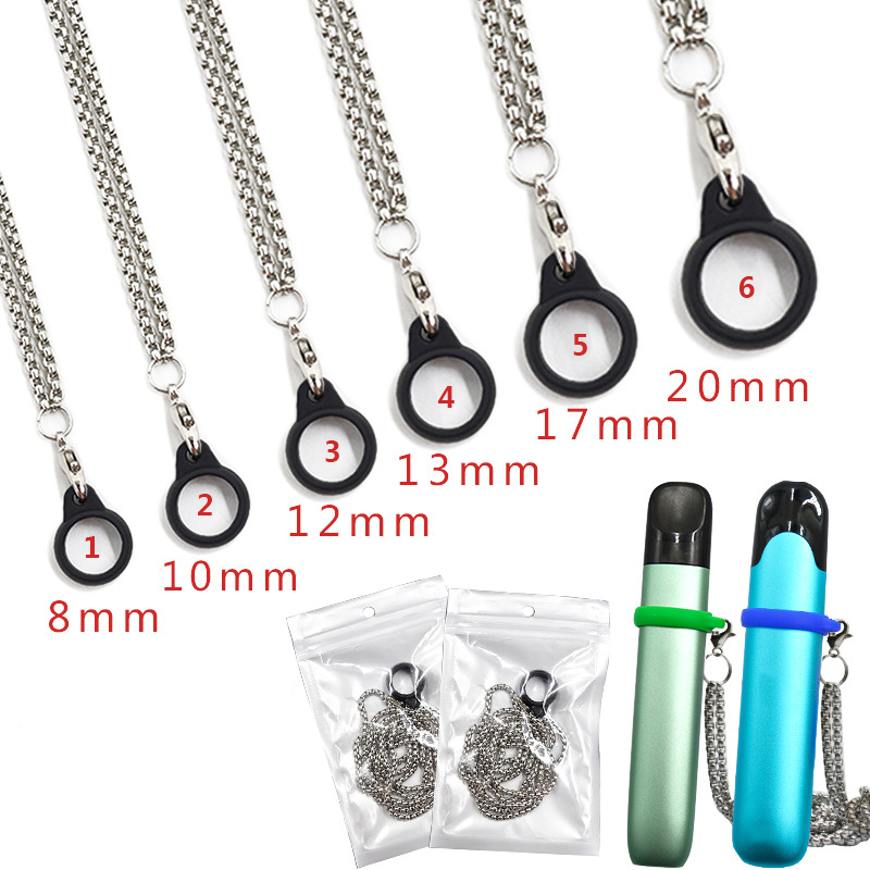 

20mm Stainless Vape Lanyard With Ring Clips Necklace Rope Smoking Accessories