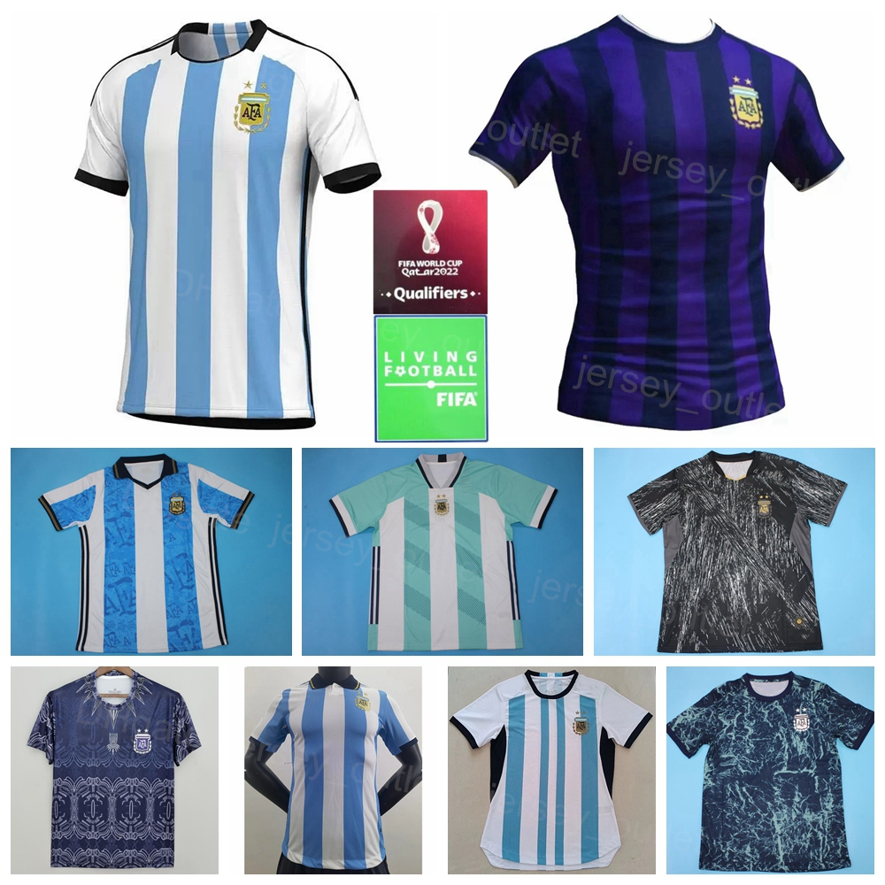 

Qatar World Cup 2022 Soccer Argentina Jerseys 15 Nicolas Gonzalez 19 Nicolas Otamendi 16 Joaquin Correa 7 DE PAUL 5 PAREDES 3 TAGLIAFICO Football Shirt Kits Uniform, With patch