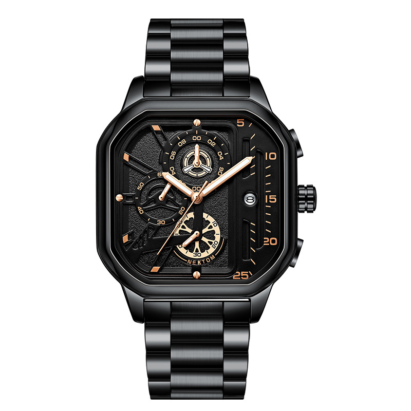 

Men's Watch Luminous Waterproof Steel Band Watch Quartz Watch, Other