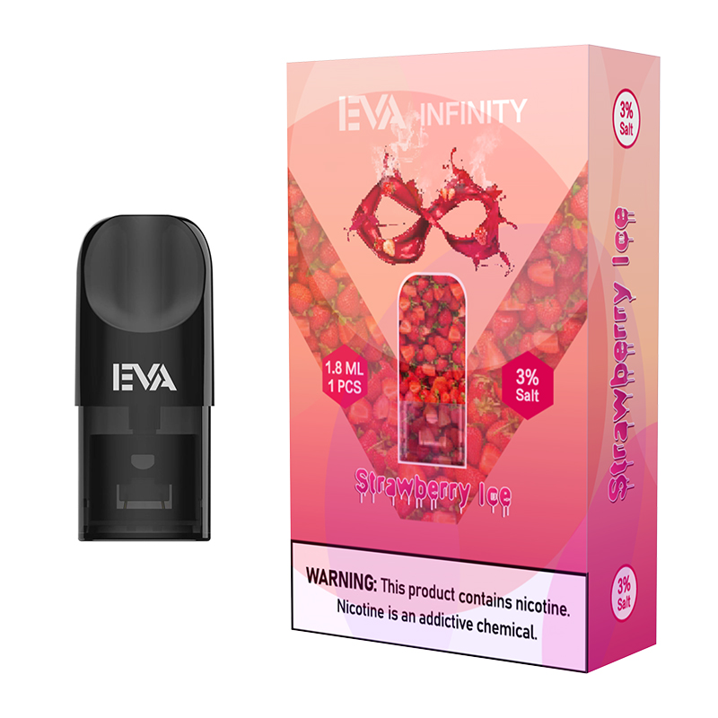 

Eva vape infinity pod 1.8ML juice with 20 flavors disposable vape fit Rex