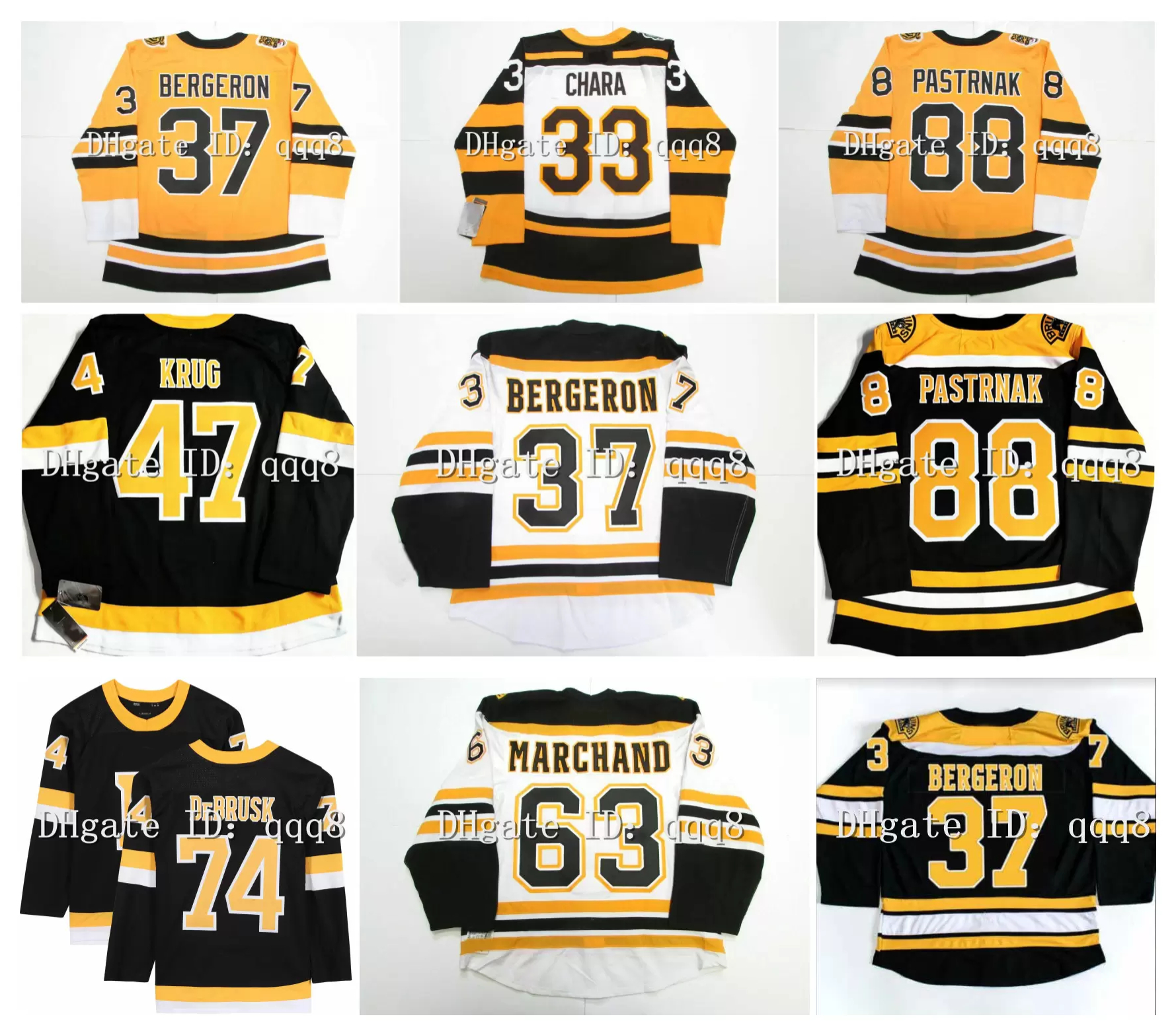 

Boston Patrice Bergeron Hockey Jersey Bruins David Pastrnak Brad Marchand Jake DeBrusk Charlie McAvoy Taylor Hall Charlie Coyle Hampus Lindholm Jeremy Swayman, Men