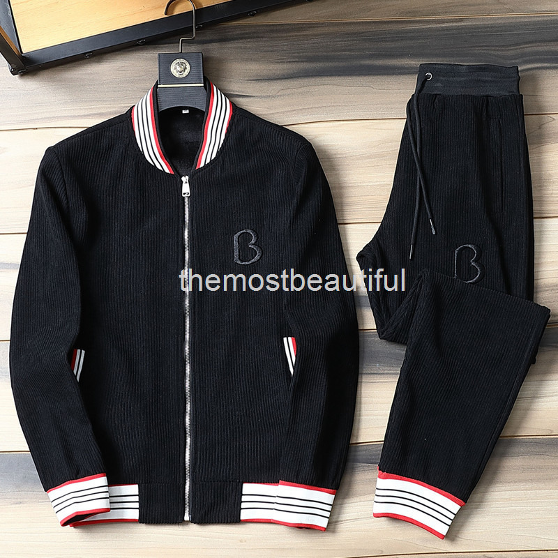 

Men's Tracksuits Winter golden velvet thickened Plush leisure sports men's Velvet fashion two-piece set large size, 2# packing bag