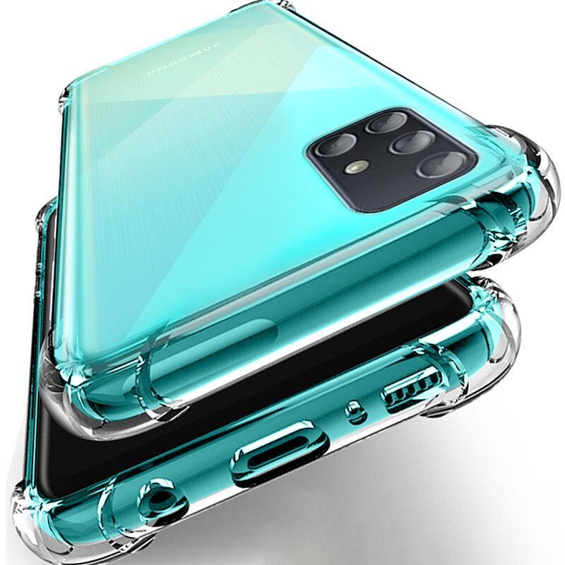 

luxury Shockproof Phone cases on For Samsung Galaxy A51 A71 A50 A70 A40 A80 A90 clear Silicone Case M30 M40, M10