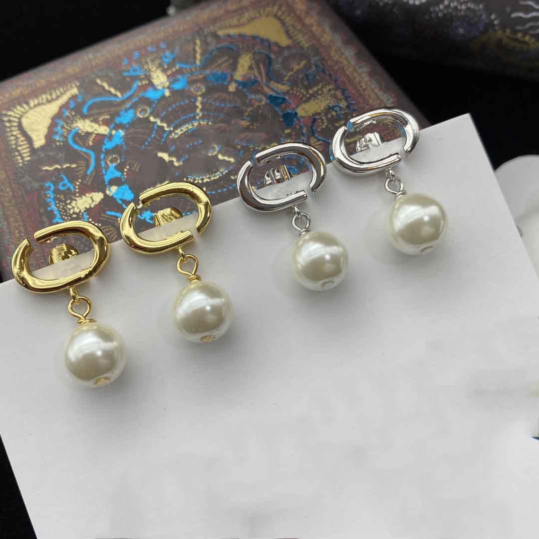 

Fashion Earrings Designer for Women luxury Pearl earrings womens hoop earring stud woman trendy jewelry girls Multiple styles