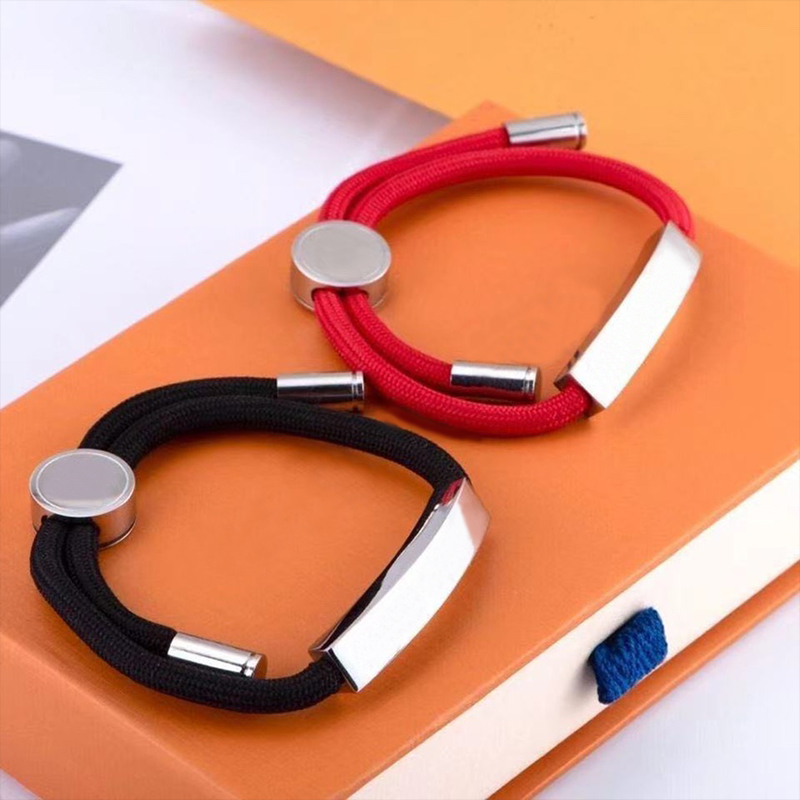 

Fashion Simple 5 Colors Bracelet Chain Jewelry Designer Adjustable Titanium String Bracelet Exquisite and Beautiful Charm for Couples Gifts Wholesale With Box