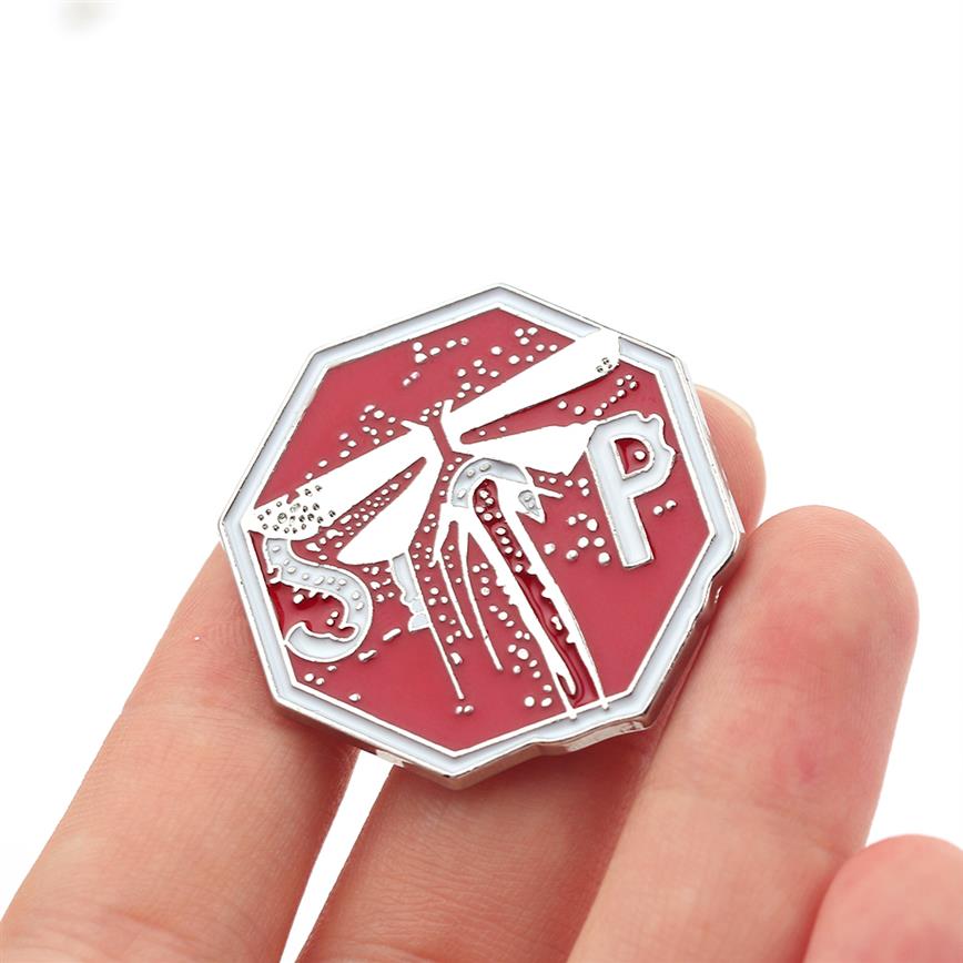 

10pics Game The Last of Us Part II Firefly Badges Brooch 3D Metal Collection Souvenir For Fan Women Enamel Pin Gift Jewelry268R