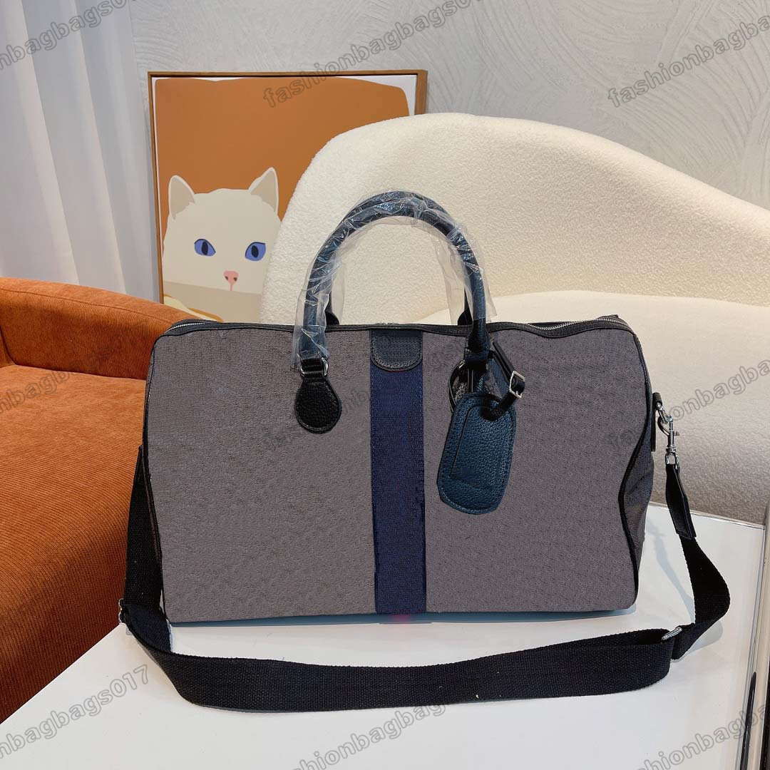 

45CM The Hacker Project Duffle Bag Graffiti Coated Canvas Medium Beige Big Capacity Designer Luxury Luggage Handle Bag