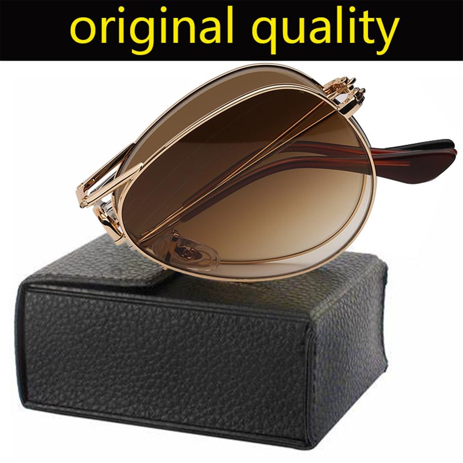 

design Brand sunglasses men women model 3479 folding aviation pilot sun glass UV400 lenses for man woman with all accessories253D