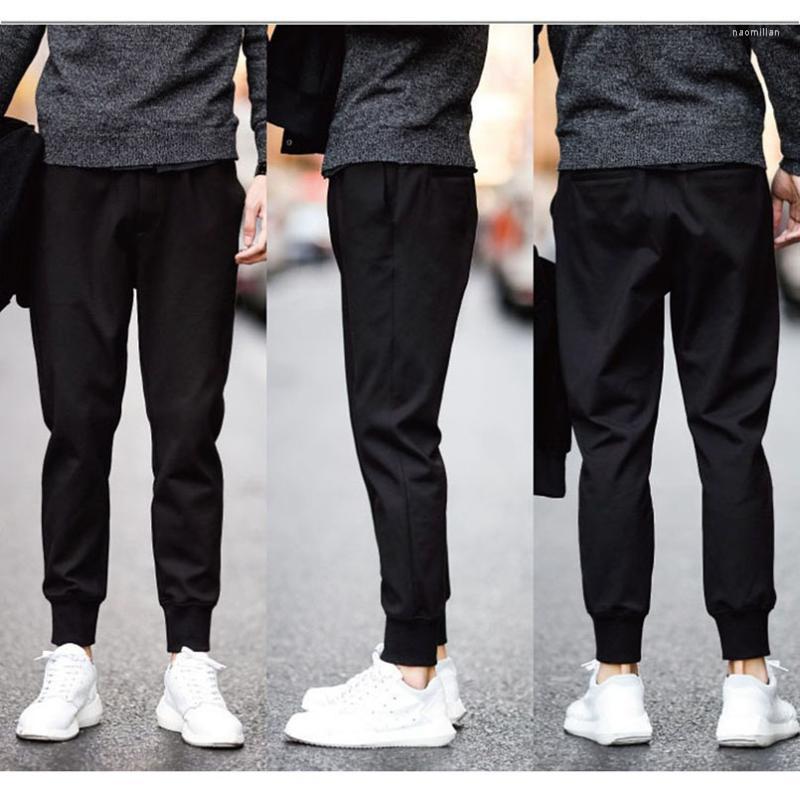 

Men's Pants Summer Thin Casual Men Solid Black Jogger Korean Fashion Streetwear Slim Fit Harem Trousers 2022 Clothing WholesaleMen's Naom22