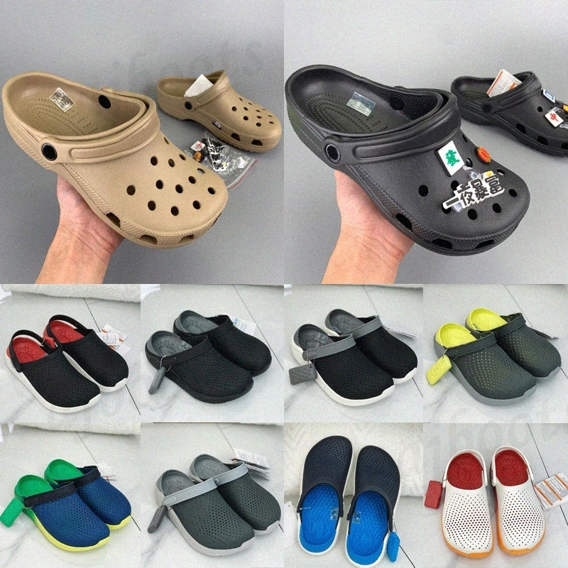 

Summer slippers Sandals Hole Slip On Casual Beach Clogs Waterproof men Classic Pool Nursing Hospital latform Women Slipper Work Med, Box