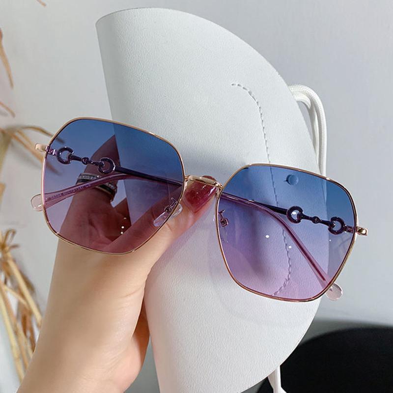 

Sunglasses Classic Fashion Square Women Men Vintage Luxury Metal Sun Glasses Frame Brand Design Trendy Eyewear Uv400Sunglasses