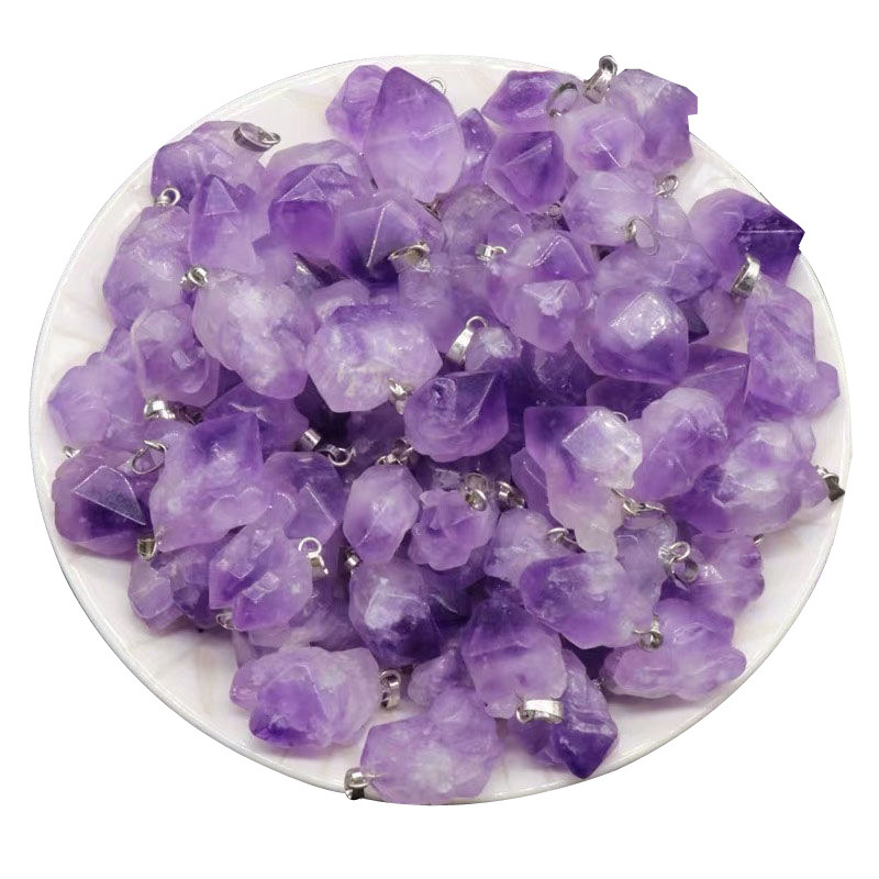 

Wholesale Real Amethyst Necklace For Women Raw Crystals Bulk