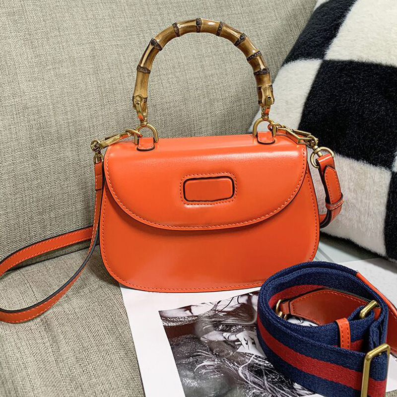 

New Retro Tote Bag Designer Wallet Woman Luxury Handbag Purse High Quality Leather Bamboo Festival Shoulder Bag Womens Fashion Saddle Bags designers, Black