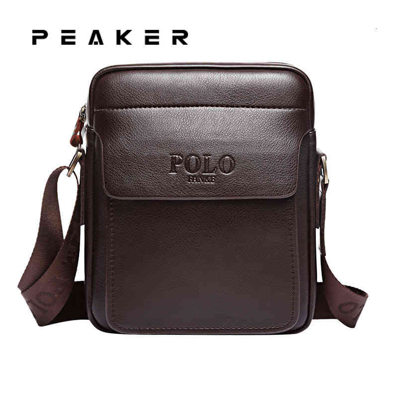 

Peaker Shoulder for Men Pu Leather Business Style Men's Messenger Crossbody Luxury Brand Fashion Man Bag Handbag, Black