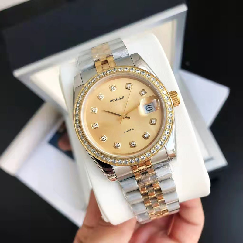 

Diamond Watch Luxury Automatic Mechanical Sapphire Glass Stainless Steel 316L Calendar 28MM