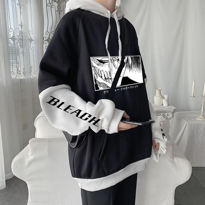 

Men's Hoodies & Sweatshirts Anime Bleach Harajuku Ichigo Kurosaki Manga Gothic Cartoon Streetwear Long Sleeve Oversized Men Winter Hooded Sw, Yellow