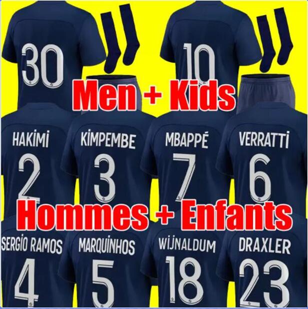 

2021 2022 kids kit youth boys Long sleeves soccer jacket PsGs uniforms tracksuits 21 22 train football coat training shirt suit, 10
