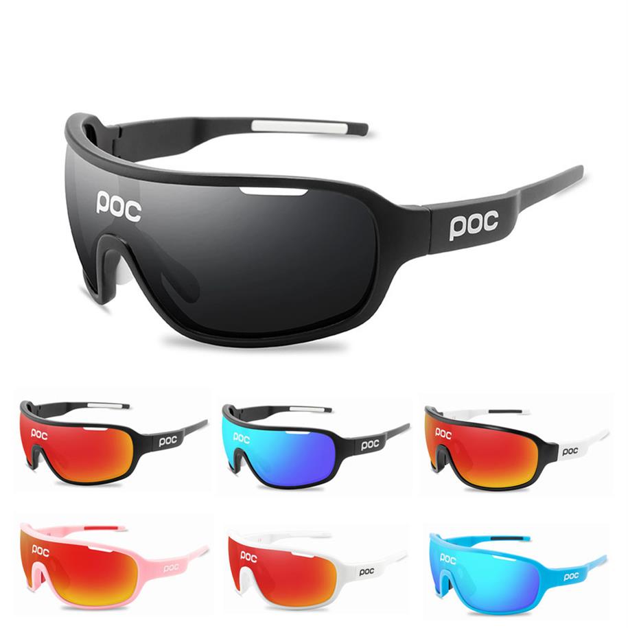 

POC 5 Lens Cycling Glasses Bicycle Mountain Bike Mens Sunglasses Outdoor Sports Womens Eyeglass MTB UV400 Polarized Goggles2776